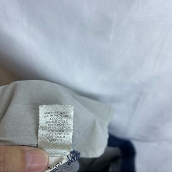 J.Jill Genuine Fit Below Waist Cropped Blue Denim Jean Capris Women’s Size 14p - Picture 7 of 8